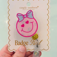 Simply Southern badge reel in fun colorful design – stylish badge holder for ID, keys, or work badges from Sweet Southern Charm
