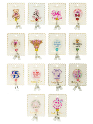 Simply Southern badge reel in fun colorful design – stylish badge holder for ID, keys, or work badges from Sweet Southern Charm