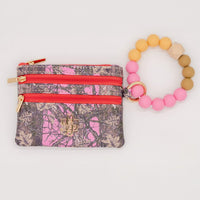 Simply Southern Bead Bangle Wallet – PU leather wallet with beaded bracelet strap, card slots, snap protector, and zipper coin pouch from Sweet Southern Charm