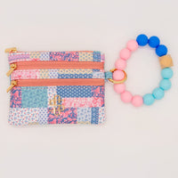 Simply Southern Bead Bangle Wallet – PU leather wallet with beaded bracelet strap, card slots, snap protector, and zipper coin pouch from Sweet Southern Charm