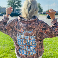 Simply Southern Camo Hoodie - Dollar
Simply Southern 
Camo Hoodie 
livin on that blue collar dollar 
trendy sweatshirt