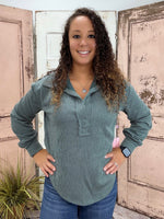 Simply Southern Knit Collared Pullover
Upgrade your wardrobe with this versatile knit collared pullover from Simply Southern. Designed in a soft and stretchy blend, it’s the perfect mix of comfort and style. The collared neckline adds a polished touch, making it easy to dress up or down for any occasion.
