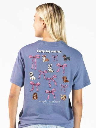Simply Southern Tee 
Short sleeve tee 
Dog Tee 
Every Dog Matters 