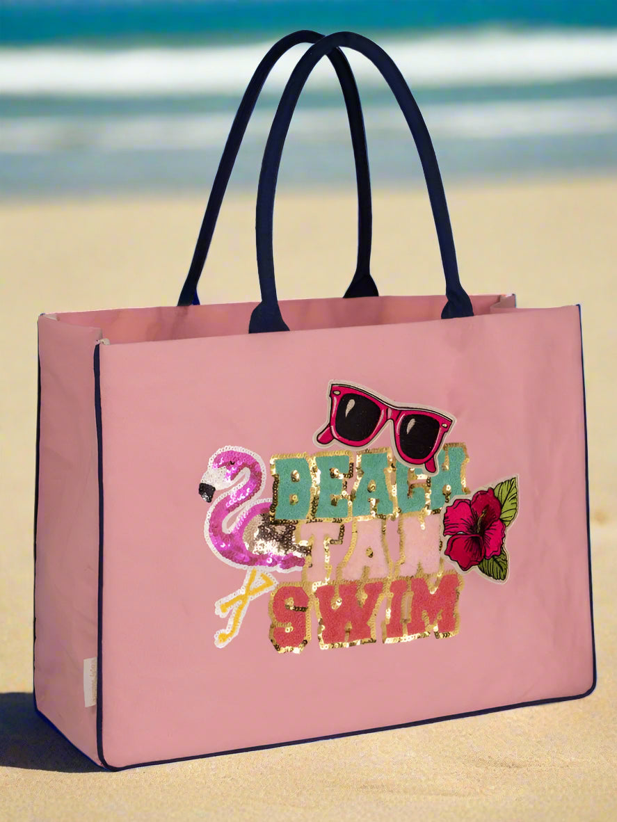 Simply Southern 
Simply Southern Tote Bag 
Beach Tan Swim 
Beach Bag 
Everyday Tote