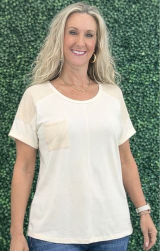 Simply Southern tee, favorite tee women, boxy fit t-shirt, casual women’s tee, patch pocket t-shirt, boutique everyday top, Sweet Southern Charm Simply Southern