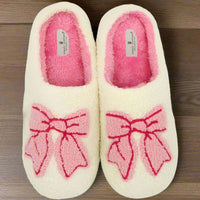 Simply Southern Fuzzy Slippers - Bows
