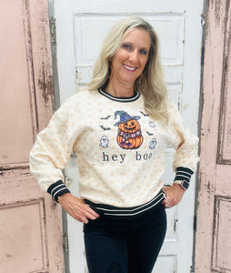 Simply Southern
Simply Southern Crew
HEY BOO Crew 
Halloween 
Trendy 
Varsity Crew