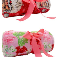 Simply Southern Simply Soft Holiday Blanket – Christmas Santa and Bow designs, cozy 100% polyester throw from Sweet Southern Charm