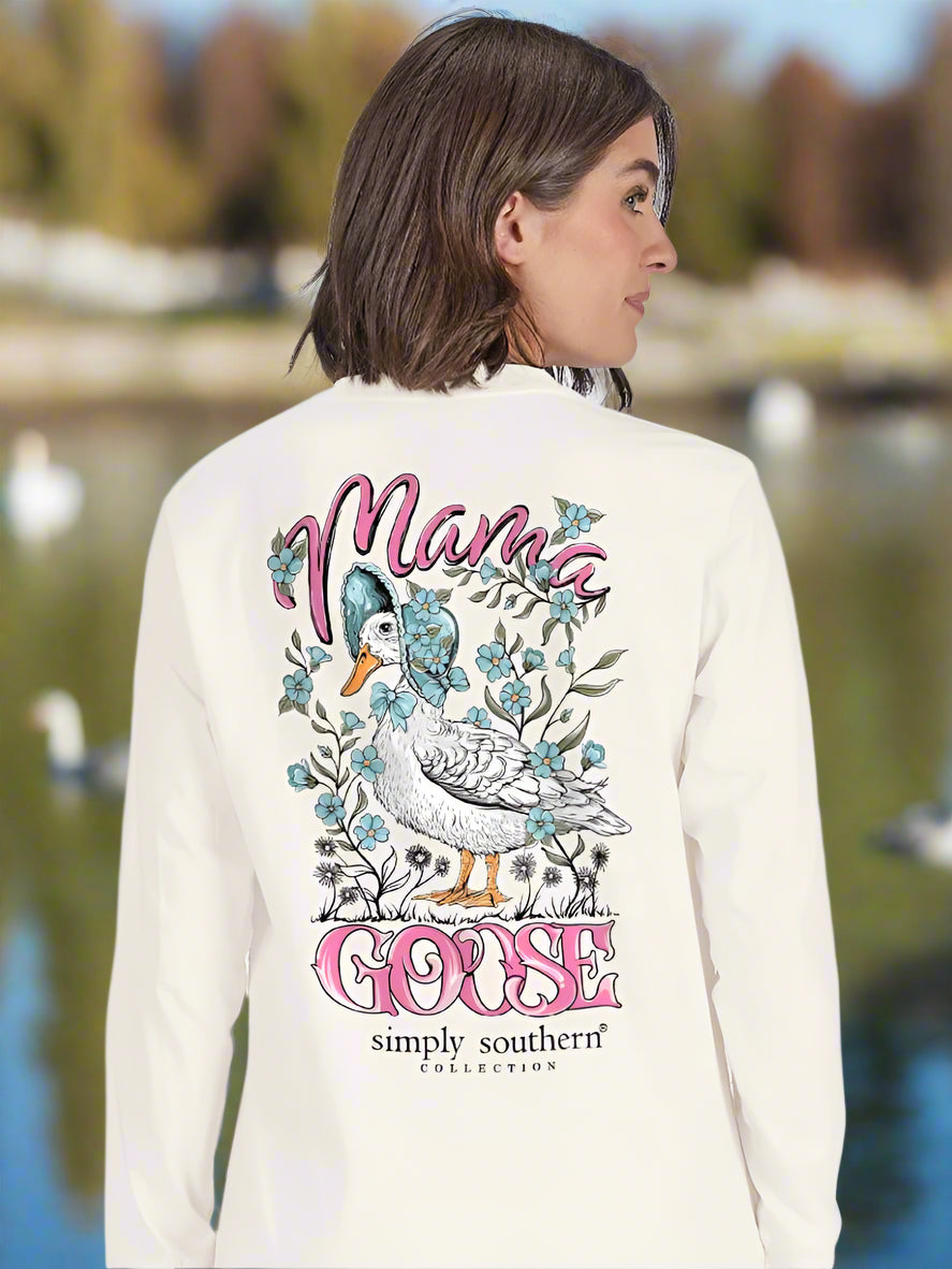 Simply Southern Tee. Long Sleeve tee. Goose Tee. Mama Goose.