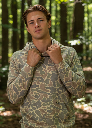 Simply Southern Mens Hoodie 
Camo Print Mens Hoodie
Kangaroo Pocket on the front 