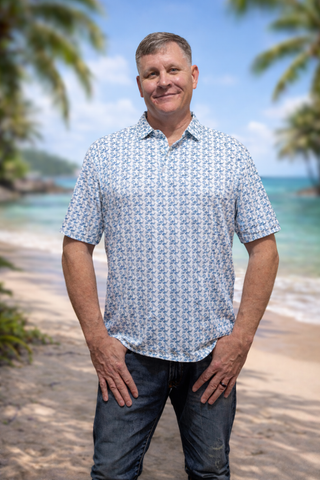 Built for comfort and easygoing style, the Simply Southern Men’s Water Dude Polo is a go-to for everyday wear. Designed with a classic button polo neckline and short sleeves, this shirt delivers a clean, casual look that works for weekends, outings, or relaxed days on the go. Finished with a Simply Southern logo label and crafted from a soft, stretchy performance blend, it offers breathable comfort and flexibility you’ll appreciate all day long.