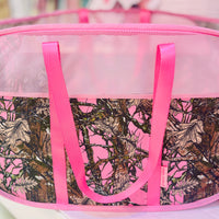 Simply Southern Pop Up Tote - Camo Pink