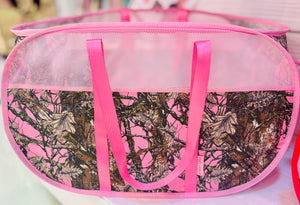 Simply Southern Pop Up Tote - Camo Pink