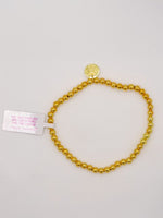 Simply Southern Positivity Pearl Bracelet with gold-tone and pearlescent beads plus signature logo charm – stylish women’s bracelet from Sweet Southern Charm
