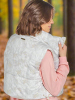 Simply Southern Cropped Puffer Vest – quilted polyester vest with zip front, front pockets, and logo from Sweet Southern Charm
