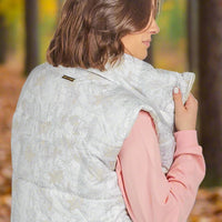 Simply Southern Cropped Puffer Vest – quilted polyester vest with zip front, front pockets, and logo from Sweet Southern Charm