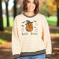 Simply Southern
Simply Southern Crew
HEY BOO Crew 
Halloween 
Trendy 
Varsity Crew