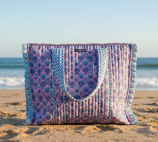 Quilted Tote Bag - Shells (SCLPSHL)