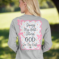 Simply Southern Long Sleeve Tee
Doing my best letting God do the rest 
100% cotton tee
Trendy tee