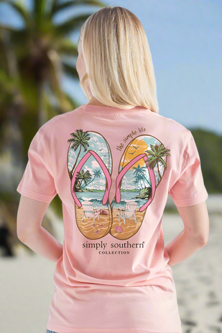 Simply Southern Tee 
Short Sleeve Tee
The Simple Life Tee 
Flip flops & the beach 