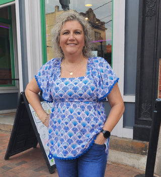 Smocked Shell Top