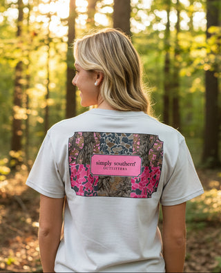 Simply Southern Tee 
Short sleeve Tee 
Womens tee
Camo Tee for Women 
Camo 
Sweet Southern Charm
