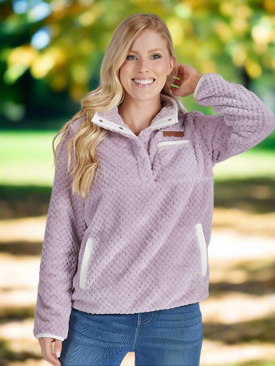 Simply Southern Simply Soft Pullover Lilac