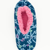 Simply Southern Slippers 
Slipper Sock 
Non Slip 
Ribbon Bow Pattern 
Fuzzy and cozy