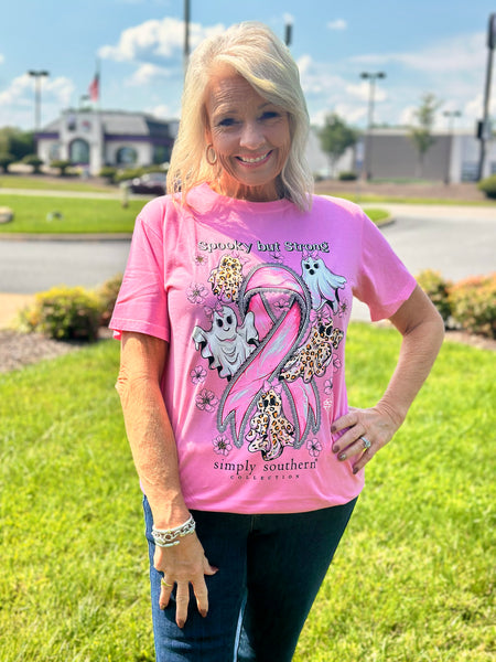 Simply Southern Tee
Breast Cancer Awareness Tee
Ghost tee 
spooky but strong