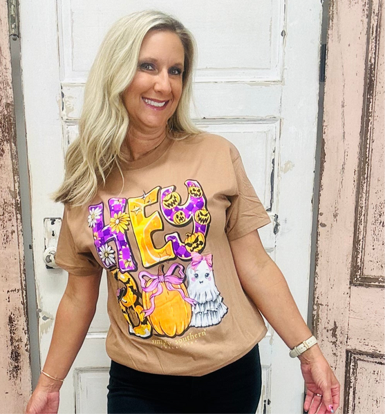 Simply Southern 
Simply Southern Tee 
Halloween Tee 
Trendy Tee 
Ghost Tee