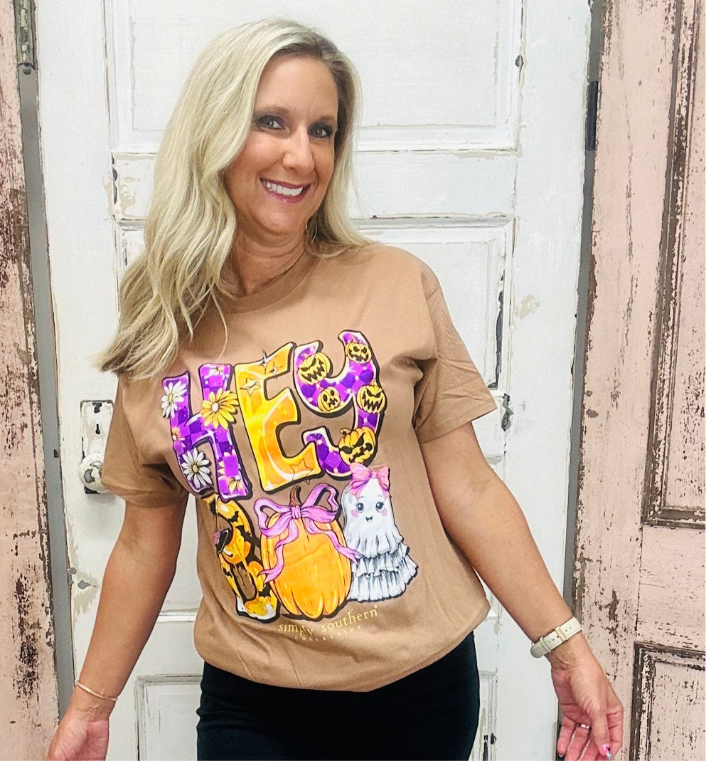 Simply Southern 
Simply Southern Tee 
Halloween Tee 
Trendy Tee 
Ghost Tee