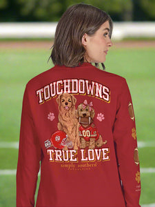 Simply Southern Touchdown tee
Football tee 
Trendy 
touchdowns & true love