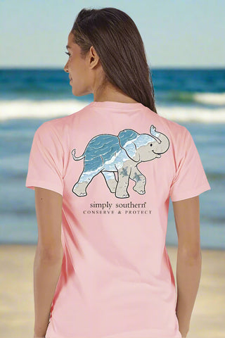 Simply Southern Tee
Tracking Elephant 
Elephant Beach Tee 
Short sleeve tee