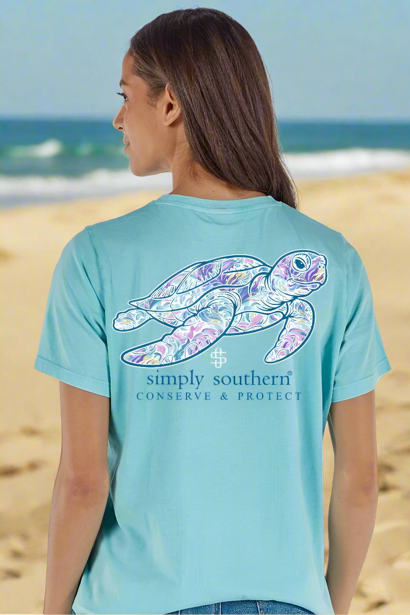Simply southern tee 
short sleeve tee 
turtle tee 
tracking turtle