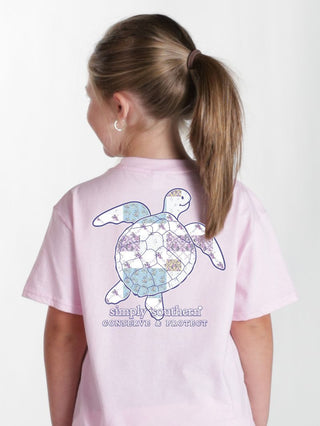 More than a tee — it's an ocean adventure. This Simply Southern youth tee comes with a QR code that lets your little one track a real sea turtle, turning every wear into a hands-on lesson in marine conservation.

Features a sea turtle design with patchwork print color