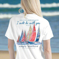 Simply Southern Tee
Religious tee
When you go through deep water, i will be with you