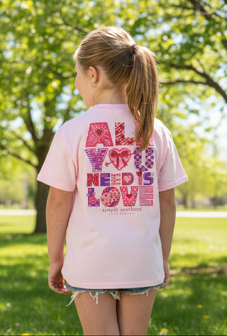 Simply Southern Tee 
Valentines Tee 
Youth Tee 
Youth Simply Southern
Love is all you need