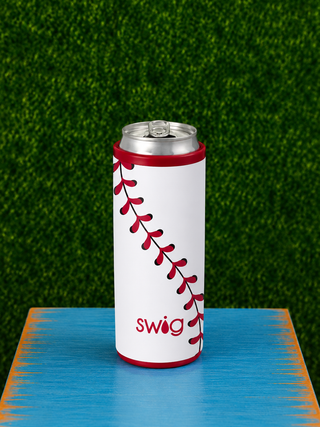 Skinny Can Cooler 12oz - Baseball