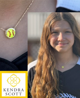 Softball Short Pendant Necklace in Chartreuse Magnesite
kendra scott 
kendra scott necklace 
kendra scott softball 
kendra scott sports collection
