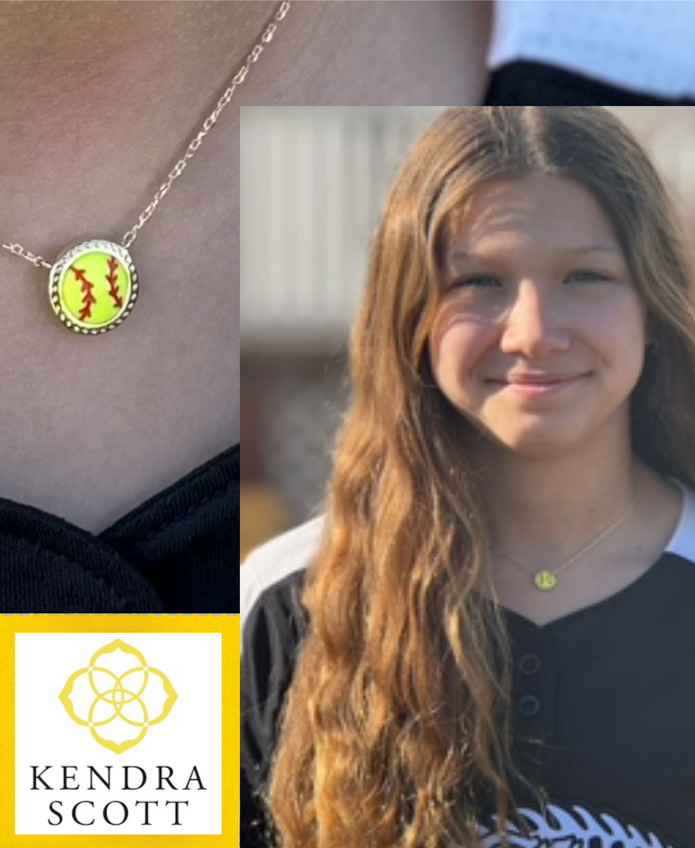 Softball Short Pendant Necklace in Chartreuse Magnesite
kendra scott 
kendra scott necklace 
kendra scott softball 
kendra scott sports collection