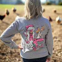 Christmas tee
Chicken Christmas 
Making a list and chicken it twice 

trendy tee