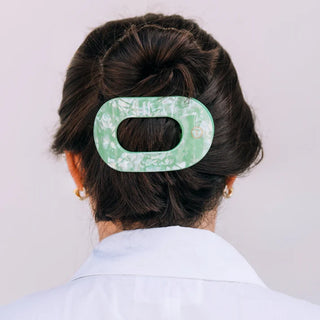 Flat Round Clip - Spring Splash