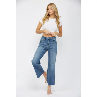 Mica Denim jeans, super high rise wide leg jeans, wide leg denim women, vintage inspired jeans, California style denim, boutique wide leg jeans, Sweet Southern Charm denim