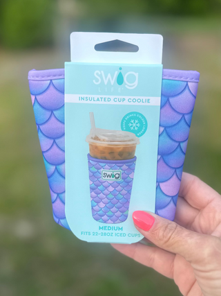 Iced Cup Coolie (Medium) – Mermaid
holds 22-28oz cup
mermaid print