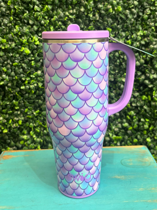 Swig Mega Mug 40oz – Mermaid
Swig tumbler with handle 
pattern: mermaid tail print