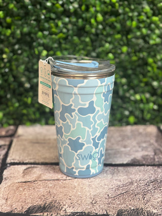 Swig Party Cup 24oz - Saltwater Camo
Swig Cup 24oz 
blue camo print
saltwater camo cup