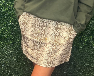 Sylvie Snake Skort