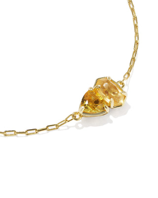 Tatum Gold Delicate Chain Bracelet in Golden Yellow Mix