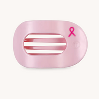 Flat Round Clip - Pink Ribbon Power