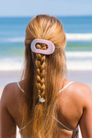 The TELETIES Flat Round Hair Clip offers a comfy, secure hold for any hair type. Nearly unbreakable and perfect for lounging or yoga. Shop now!

